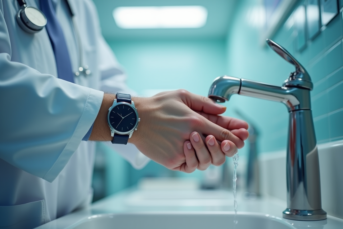 médecin montre